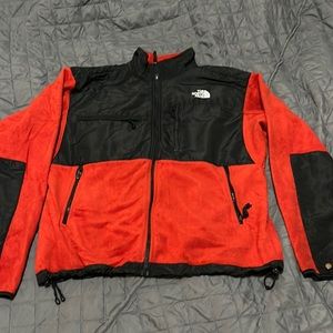 North face fleece red/orange